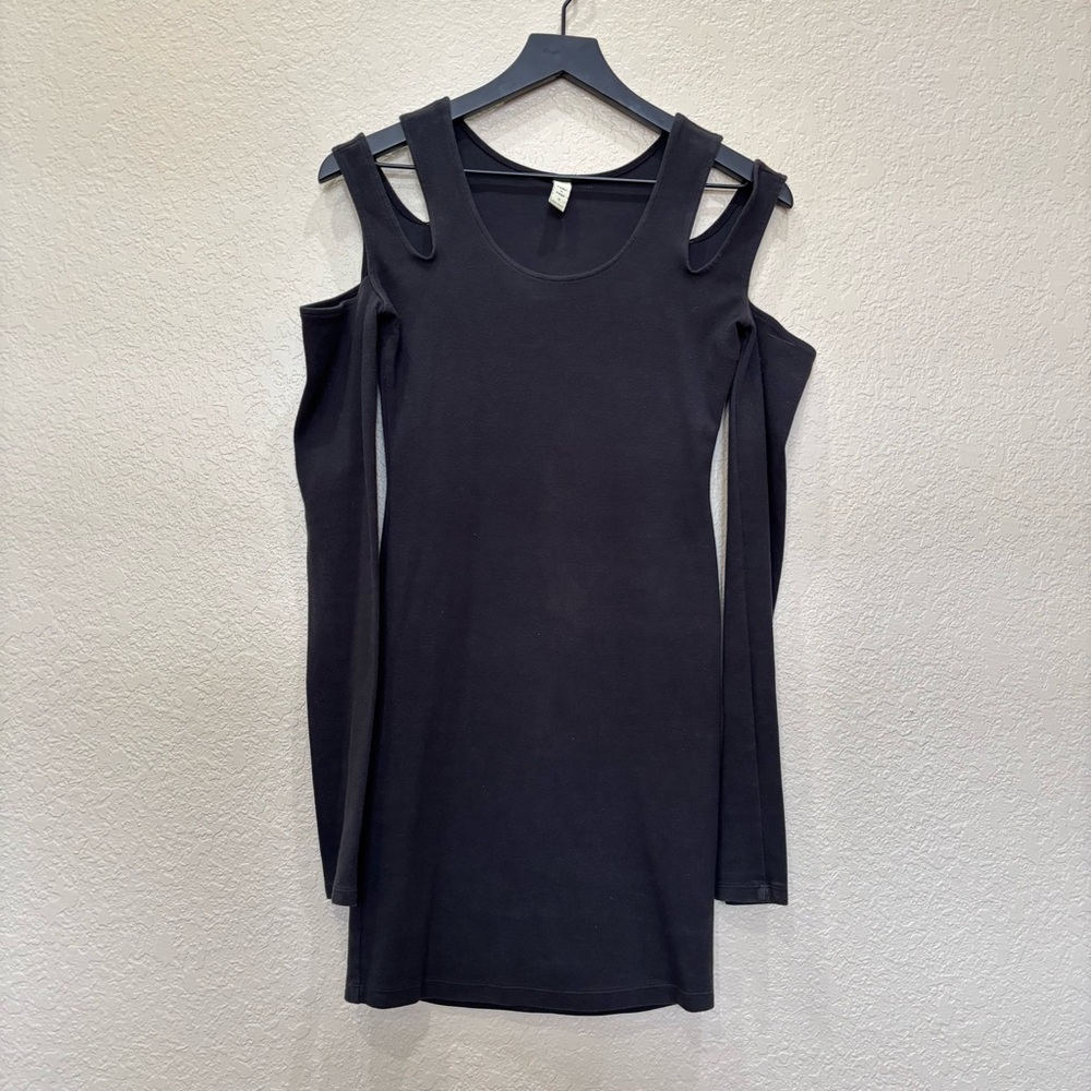 RVCA x Neely Machinery Dress in Black Bodycon Rumi Neely Collab Size Small Retro